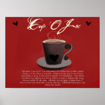 Poster de la taza O Joe