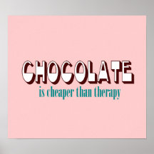 Poster de la terapia del chocolate