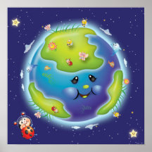 Poster de la tierra de la mariquita