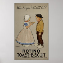Poster de la tostada-galleta de enero Rinke - de R