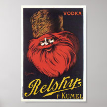 Poster de la vodka de Relsky