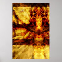 Poster de la vuelta de soplo del polvo de diamante