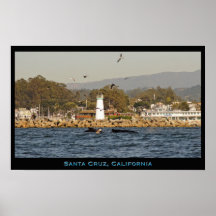 Poster de las ballenas jorobadas de Santa Cruz, Ca