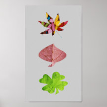 Poster de las formas de hoja