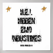 POSTER DE LAS INDUSTRIAS DE H.E.I.HIDDEN EMO