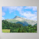 Poster de las montañas de Suiza