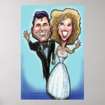 Poster de las muñecas del pastel de bodas