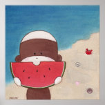 Poster de las vacaciones de verano
