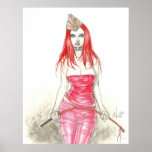 Poster de levantamiento rojo de Phoenix