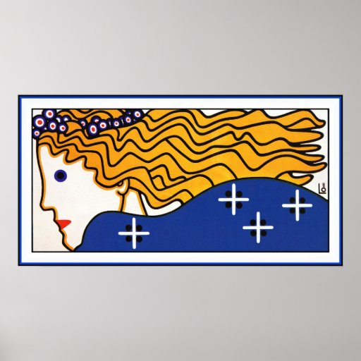 Poster de Loffler:  Kunstschau Wien (detalle)