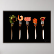 Poster de los amantes de la comida