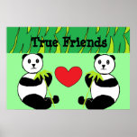 Poster de los amigos de la panda