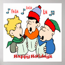 Poster de los Carolers del navidad