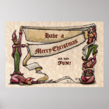 Poster de los duendes del navidad