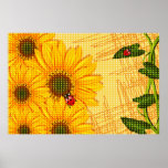 Poster de los girasoles
