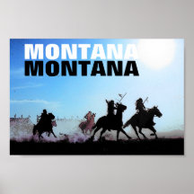 Poster de los indios de Montana