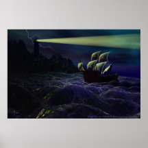 Poster de los mares agitados de Michelle más salva