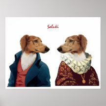 Poster de los pares de Saluki