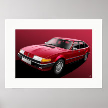 Poster de los Plas de Rover SD1 Vanden