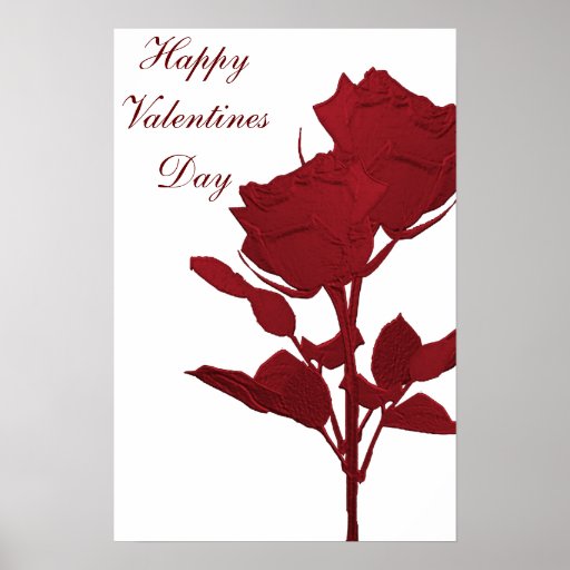 Poster de los rosas rojos