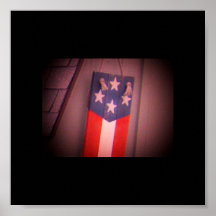 Poster de madera remilgado de la bandera