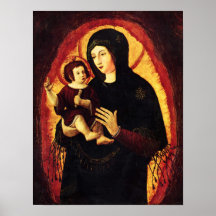 Poster de Madonna y del niño