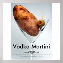 Poster de martini de vodka
