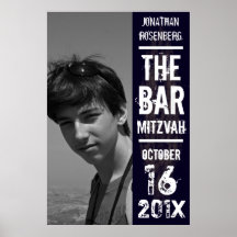 Poster de Mitzvah de la barra de la banda de rock