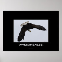 Poster de motivación de AWESOMENESS Eagle