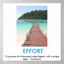 Poster de motivación de ESFUERZO