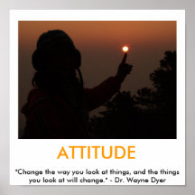 Poster de motivación de la ACTITUD