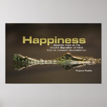 Poster de motivación de la felicidad