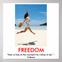 Poster de motivación de la LIBERTAD