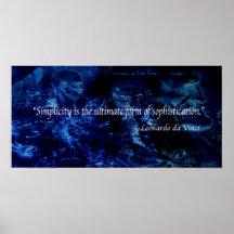 Poster de motivación de Leonardo da Vinci