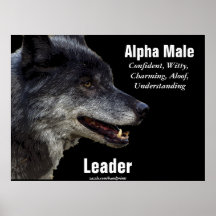 Poster de motivación del lobo gris