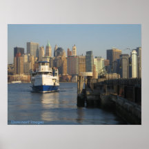 Poster de New York City y del barco