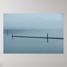 Poster de niebla del río