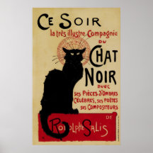 Poster de Nouveau del arte del vintage; Charla de 