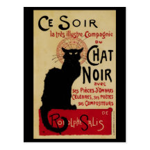 Poster de Nouveau del arte del vintage; Charla de  Postal
