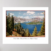 Poster de Oregon del lago crater