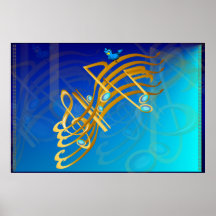 Poster de oro de las notas