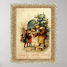 Poster de Papá Noel de la chuchería