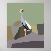 poster de piedra del pájaro