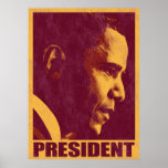 Poster de presidente Obama Vintage 3