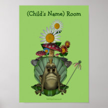 Poster de princesa Kids Room Personalized Wall de 