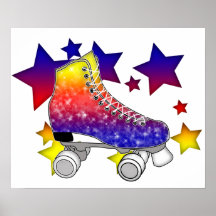 Poster de Rollerskates del arco iris