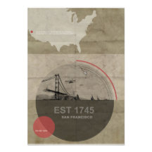 Poster de San Francisco Anuncios