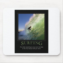 Poster de Surfing_Demotivational Alfombrillas De Ratón
