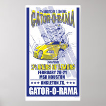 Poster de Swampbuggy de los limones del Cocodrilo-