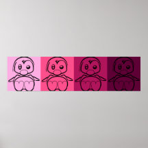 Poster de Tux del bebé del arte pop